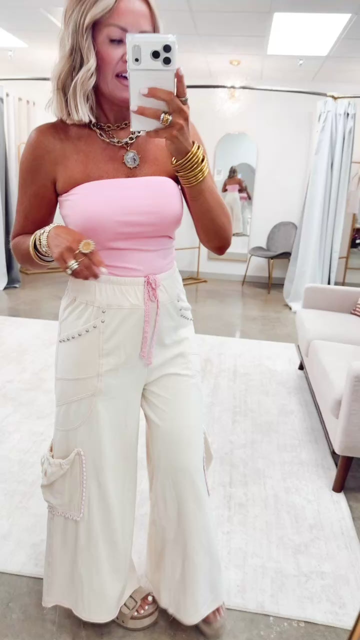 The Ellis Tube Top-Hibiscus