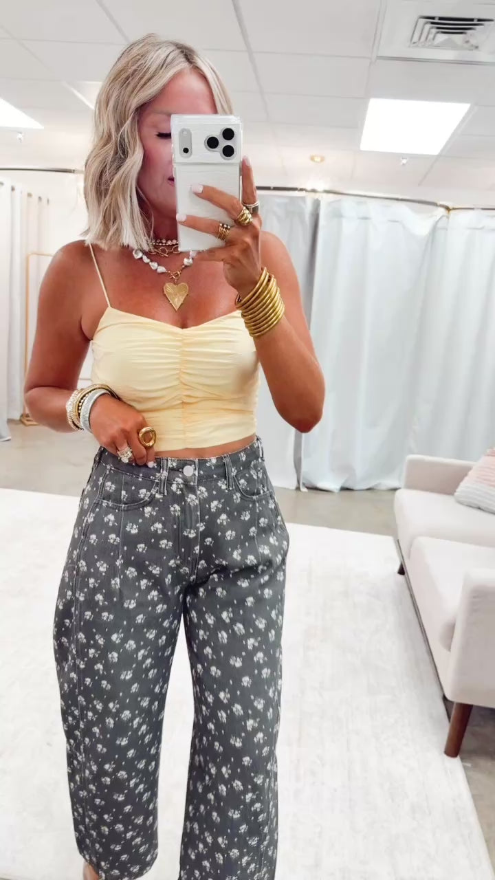 The Floral Barrel Jeans
