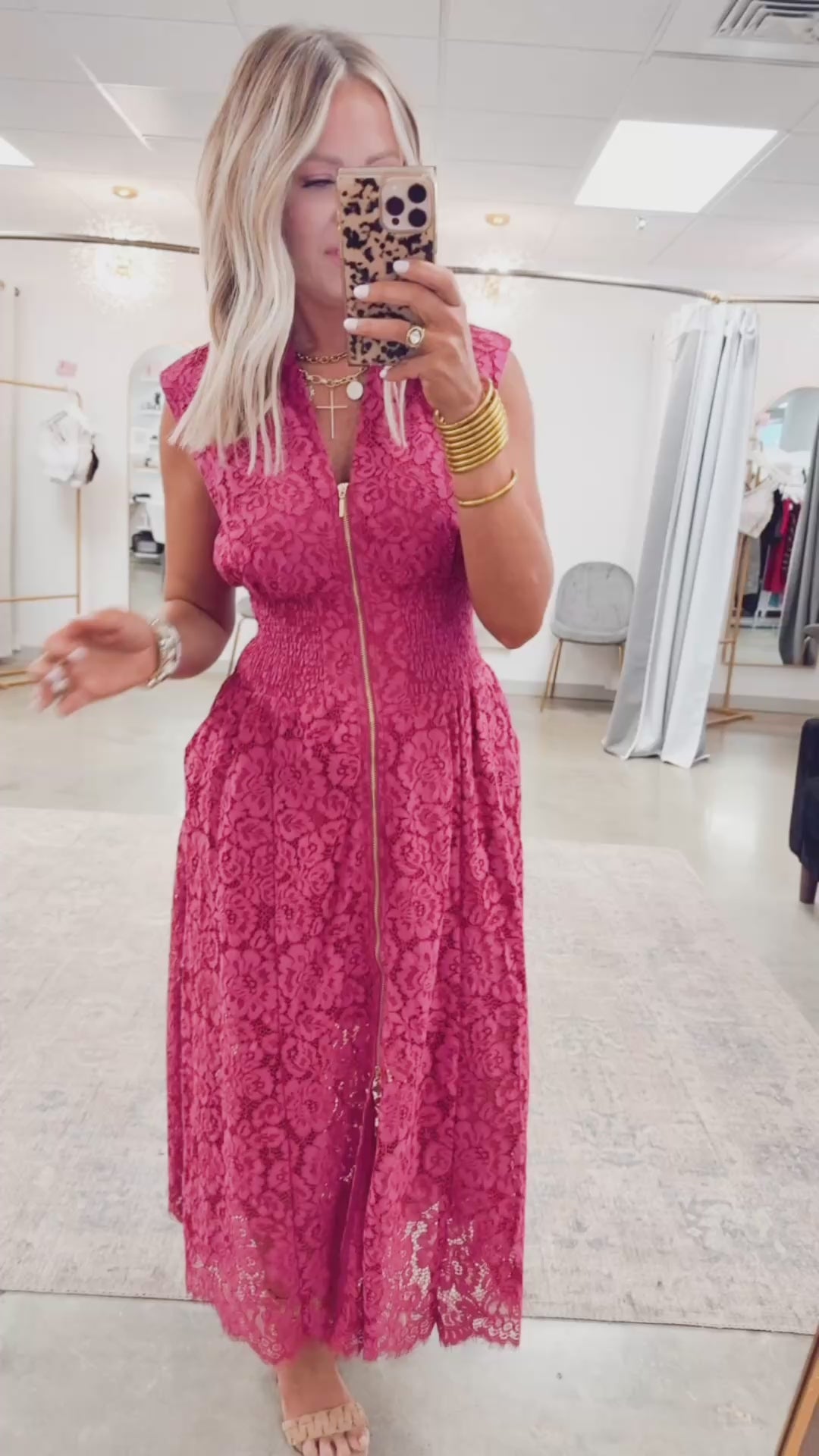 Jackie Lace Midi Dress-Merlot