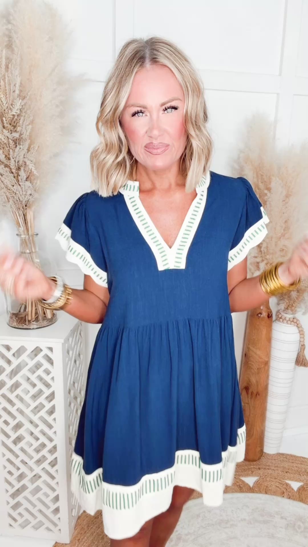Janie Colorblock Mini Dress