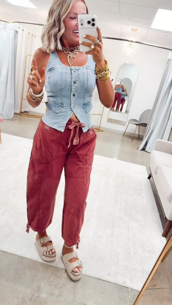 The Cabernet Cuffed Jogger Pant