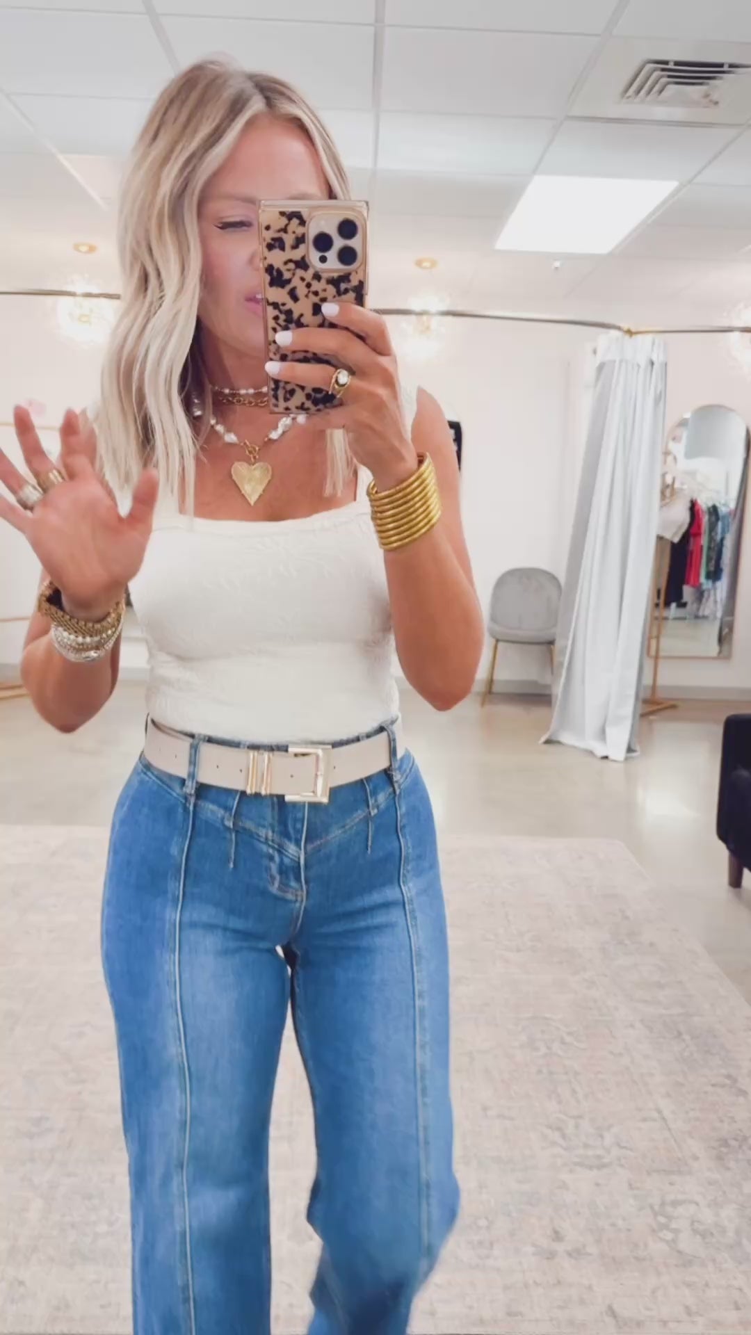Gardenia Tank Top-Ivory