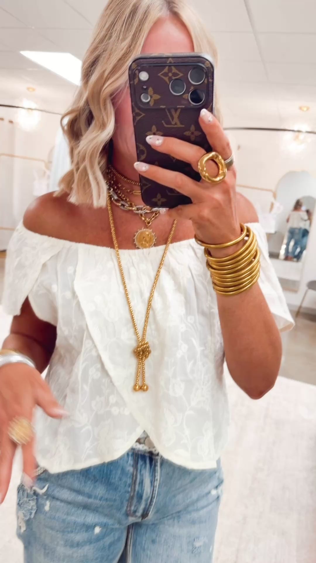 The Sable Embroidered Top-Natural