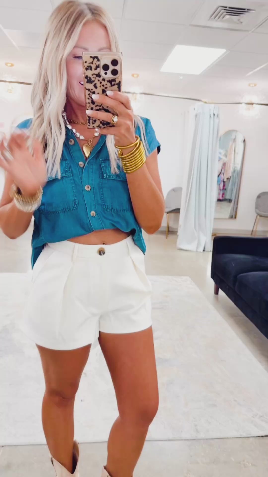 Westlyn Chambray Top