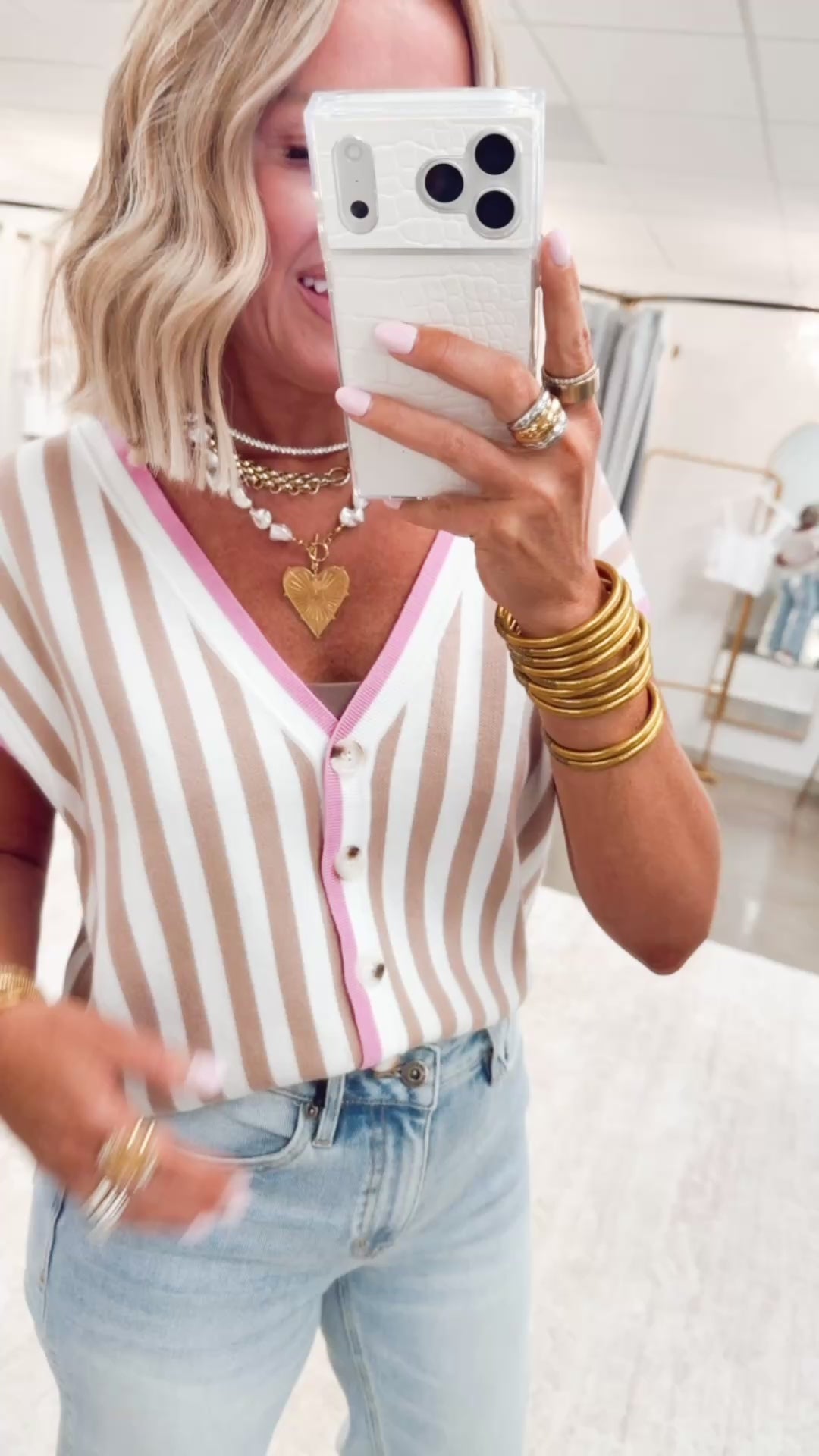 The Pink Harbor Top