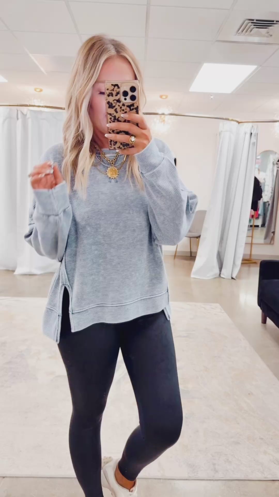 Urban Stitch Top-Denim