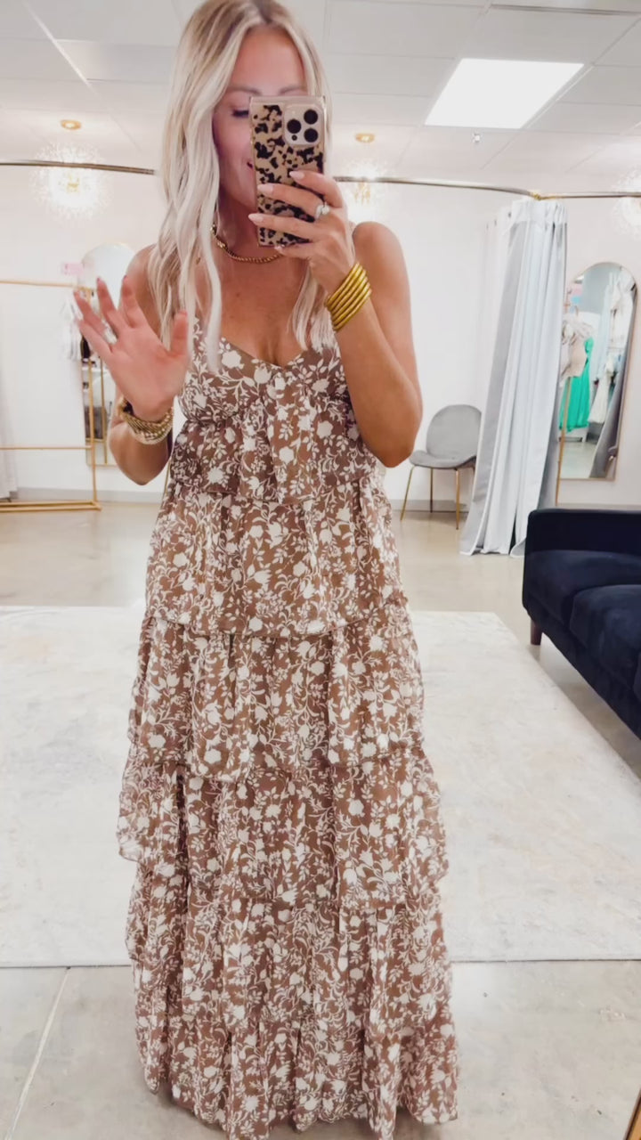 The Bare Tiered Maxi Dress