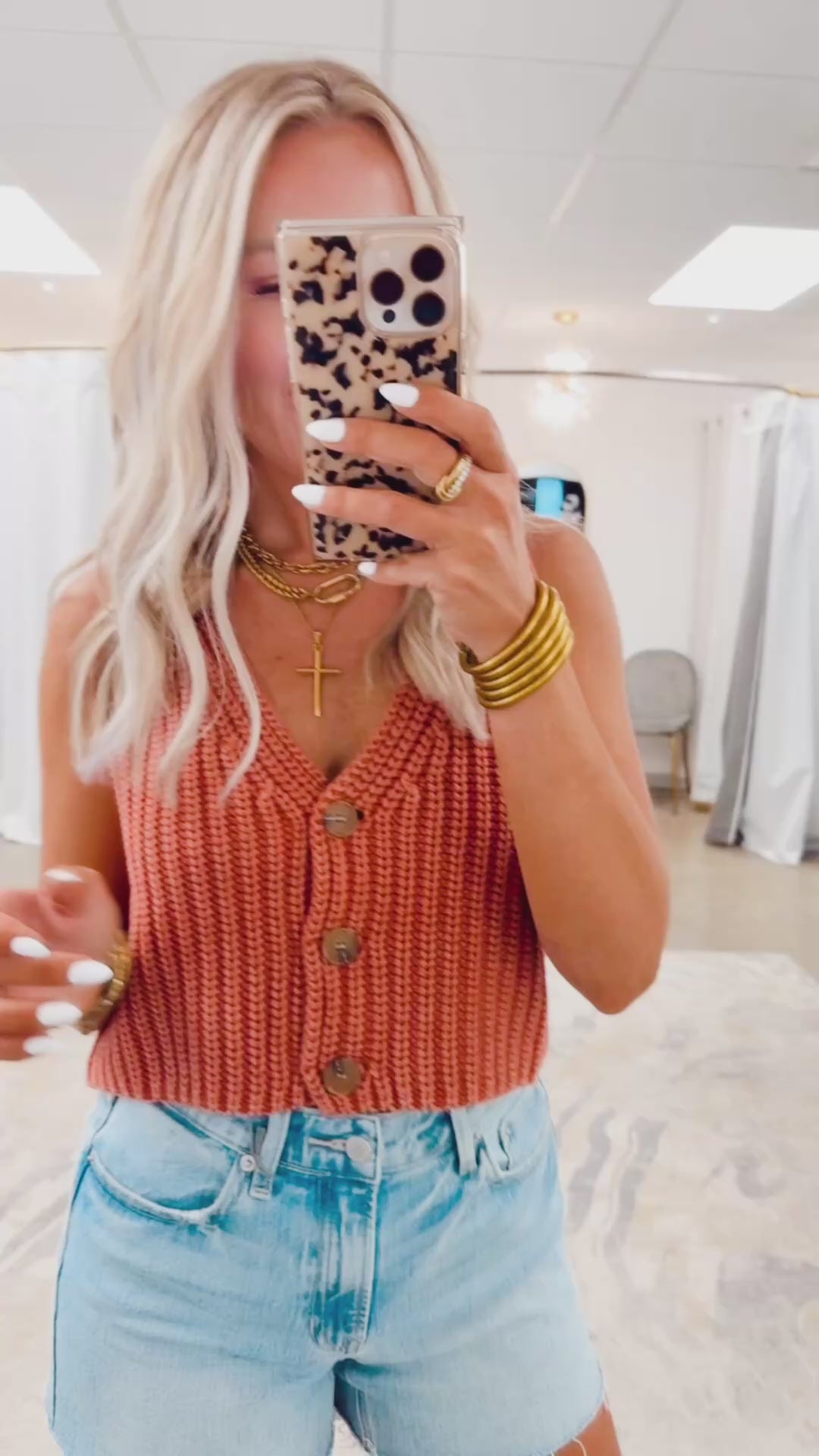 Blair Sweater Top-Spiced Brandy
