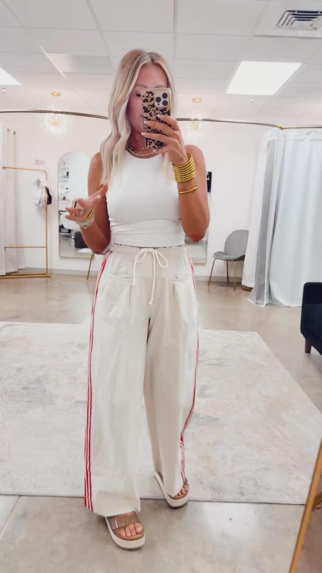 Sideline Luxe Pant-Ivory