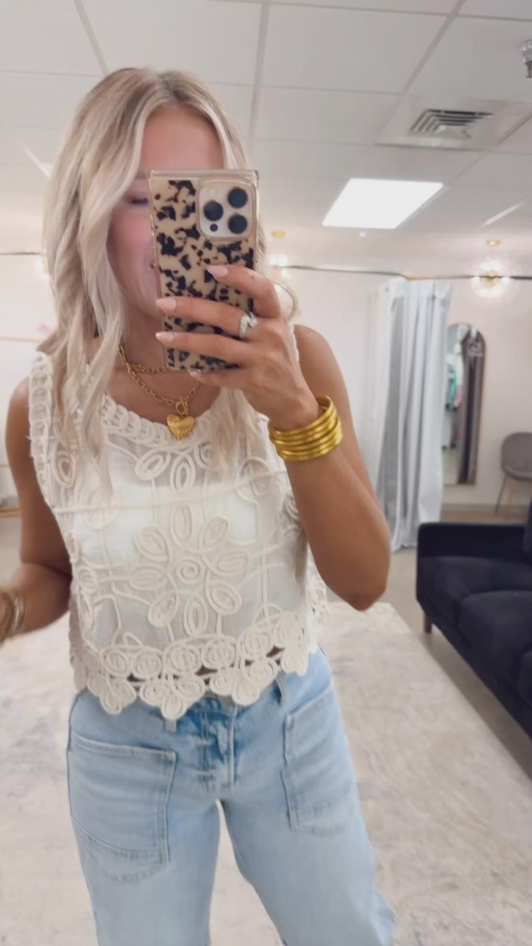 Sage Crochet Crop Top