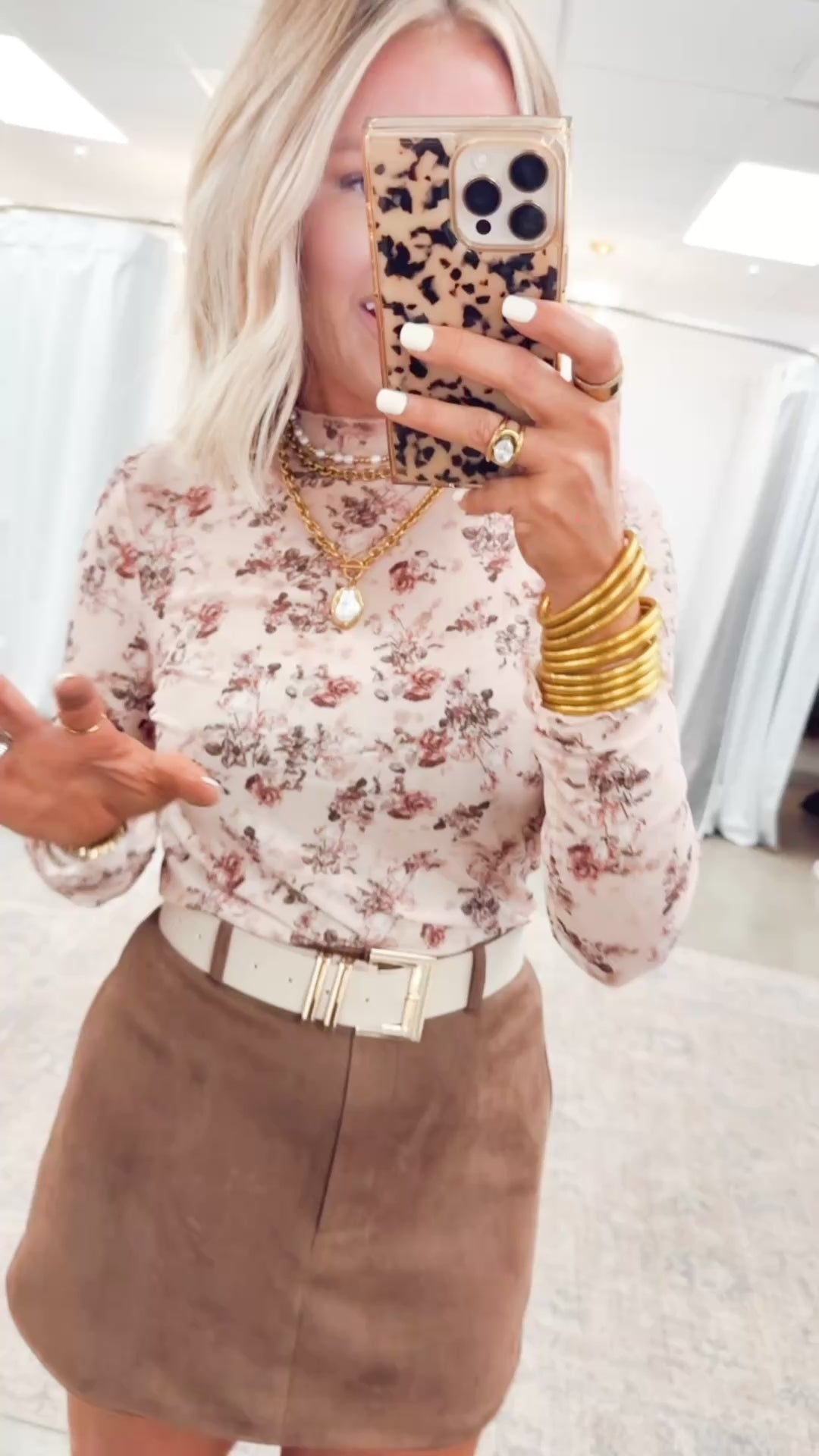 Cecilia Floral Mesh Top