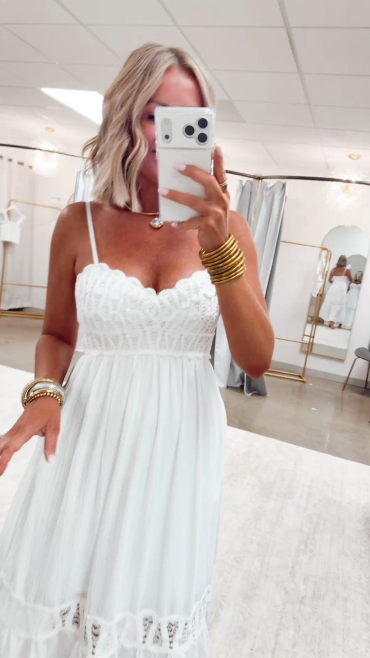 The Aurelle Crochet Maxi Dress