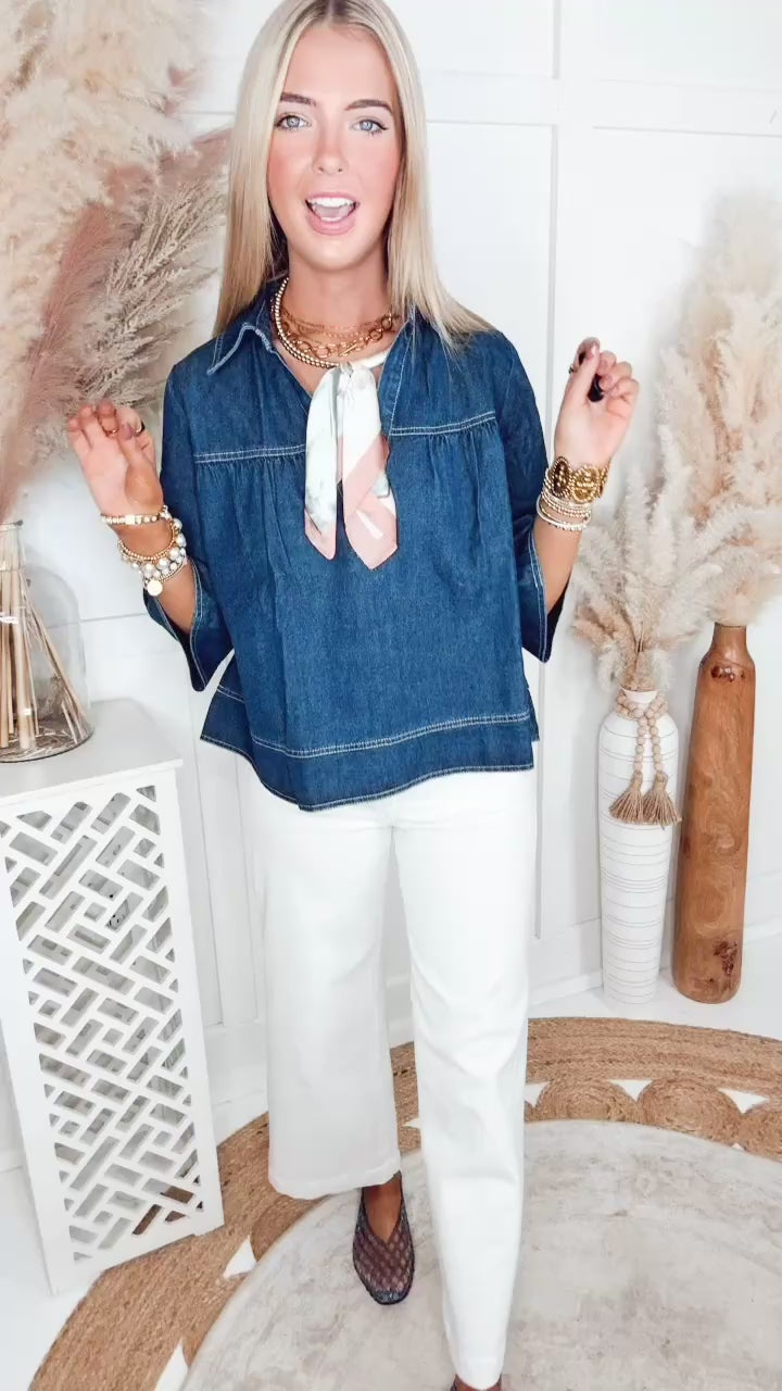 Denim Solace Top