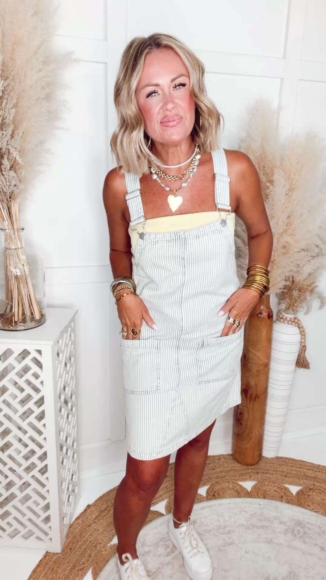 The Sutherland Overall Mini Dress