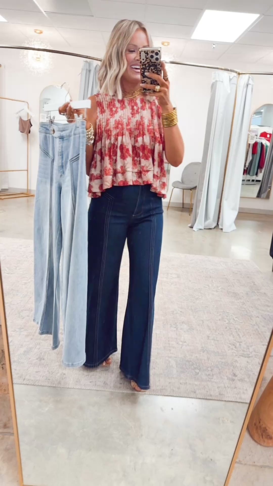 Katherine High Waisted Wide Leg Jean
