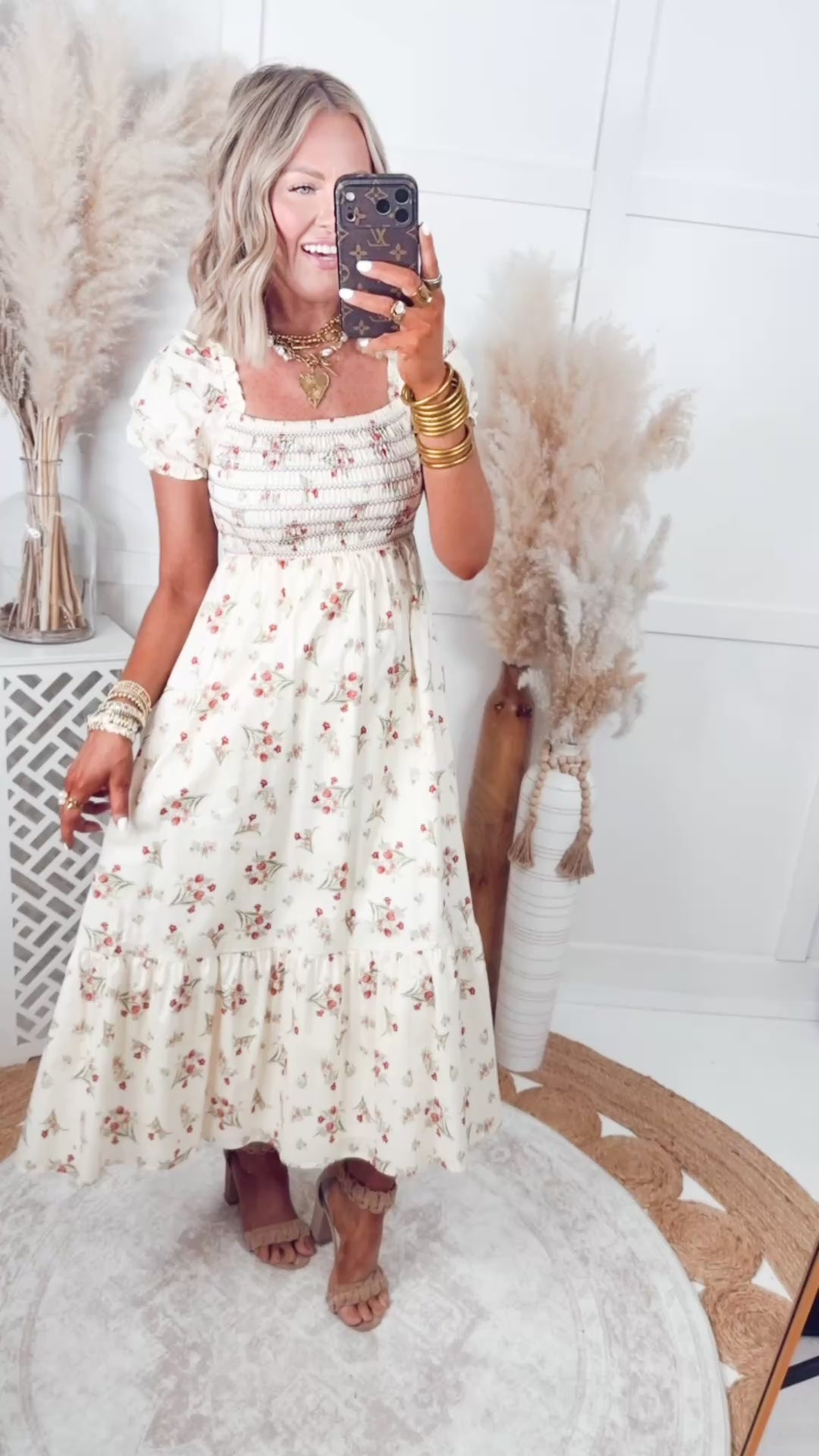 The Fleur Meadow Midi Dress