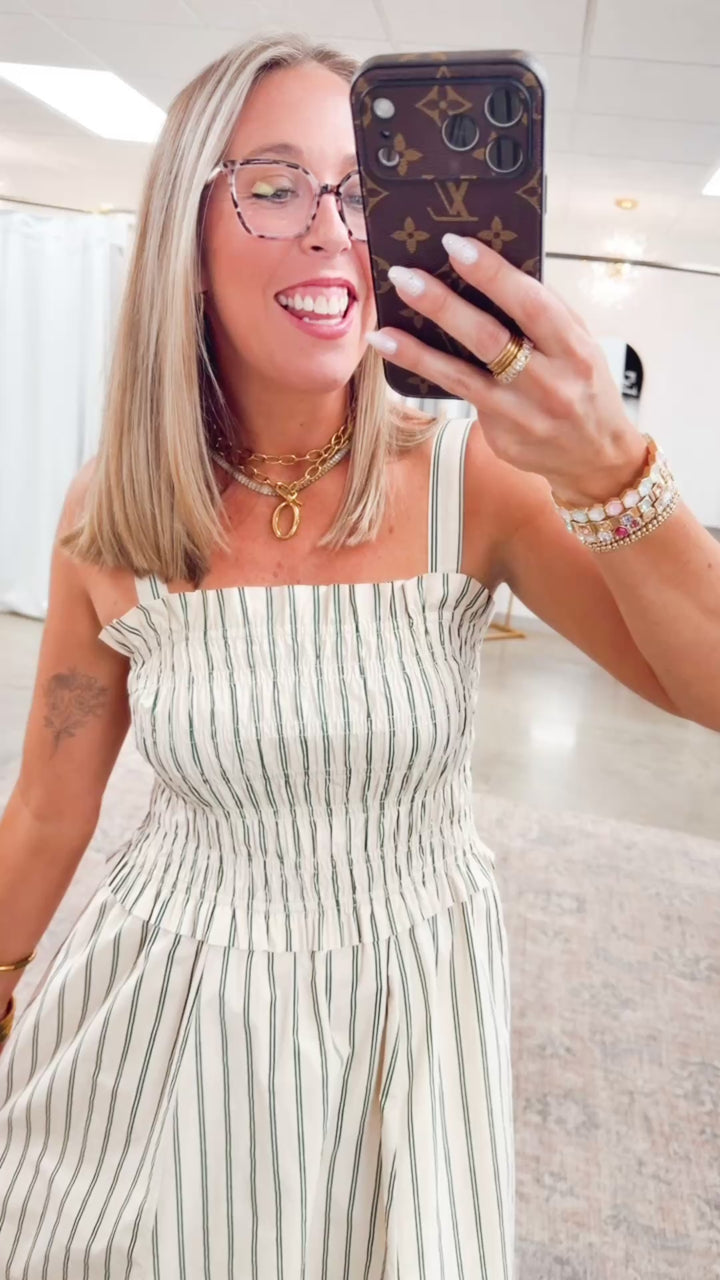 Seabrook Stripe Midi Dress