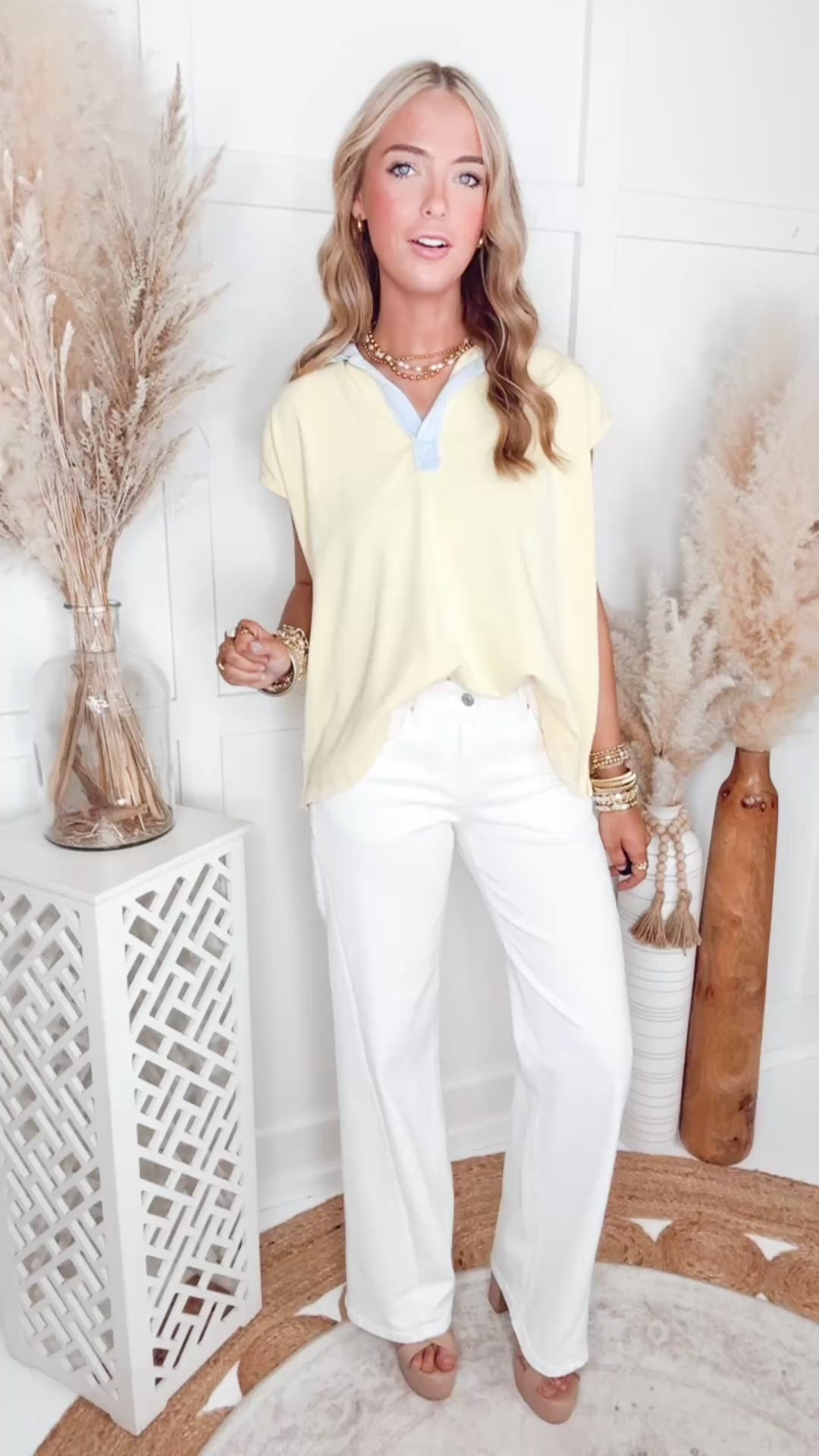 The Collins Mid-Rise Wide Leg Panel Jeans