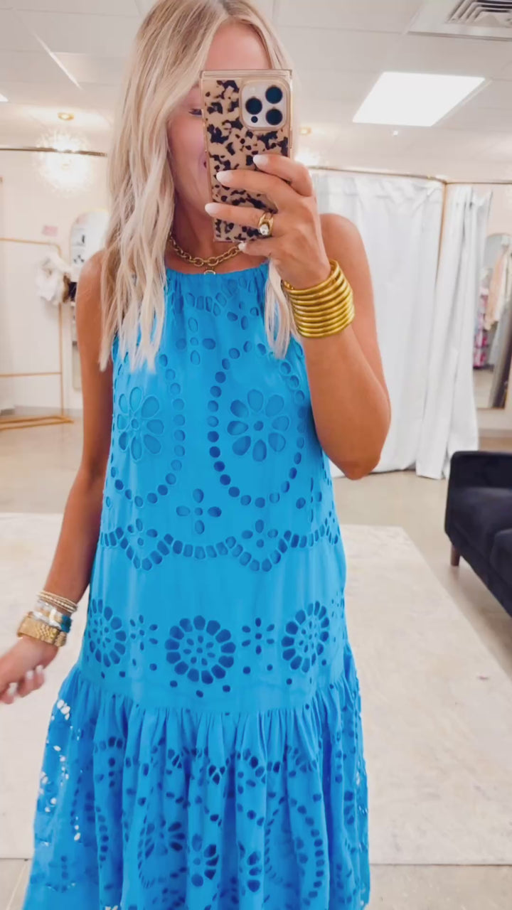 Emerald Dream Maxi Dress-Blue