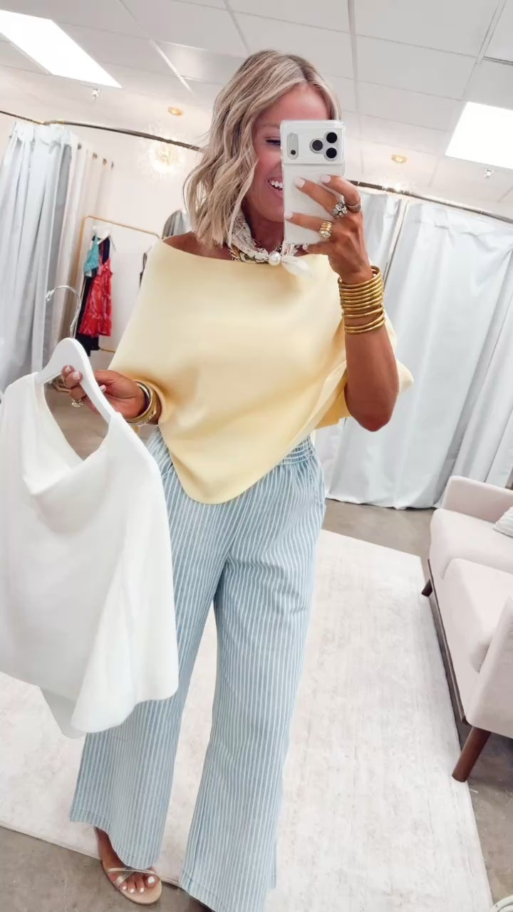 The Gretchen Poncho Top-Butter