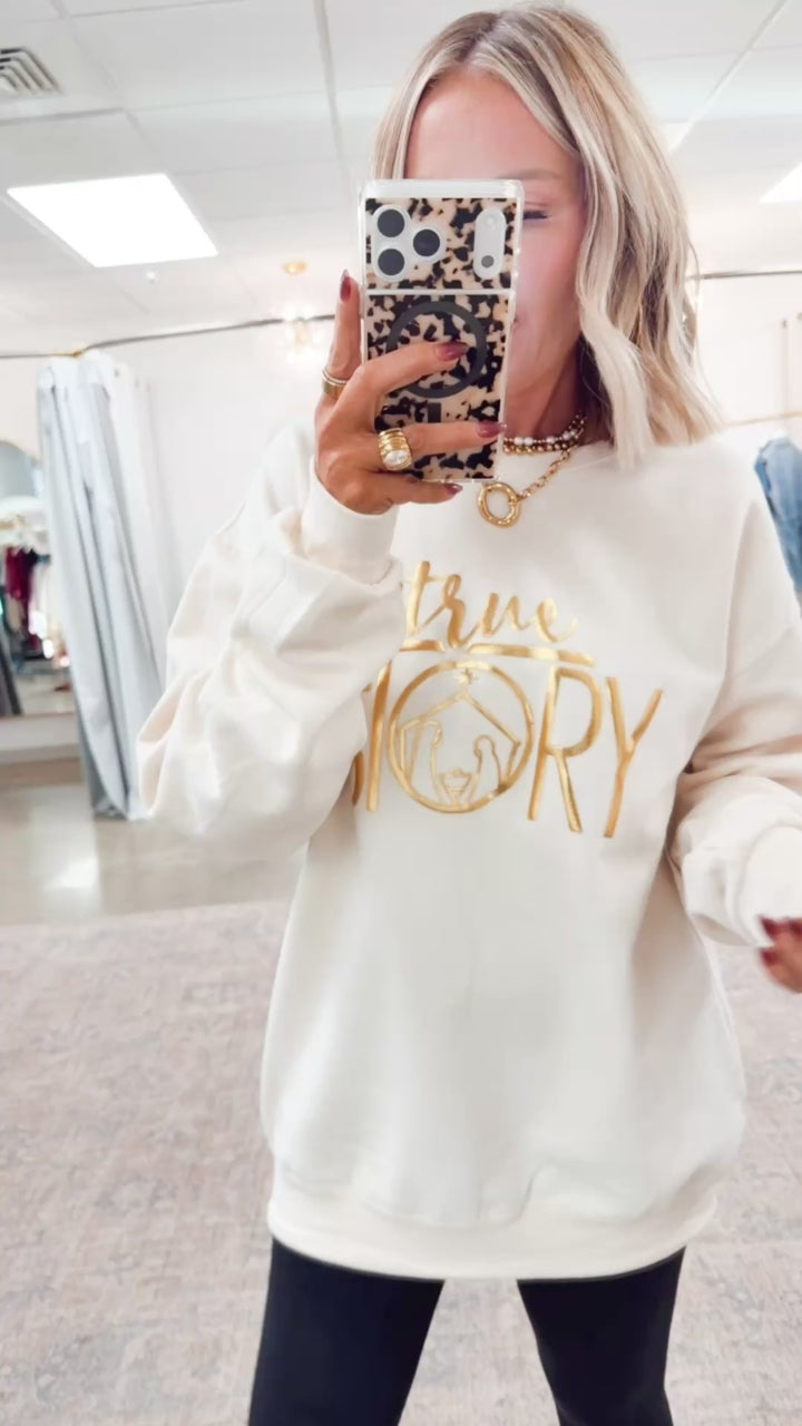 True Story Nativity Scene Sweatshirt