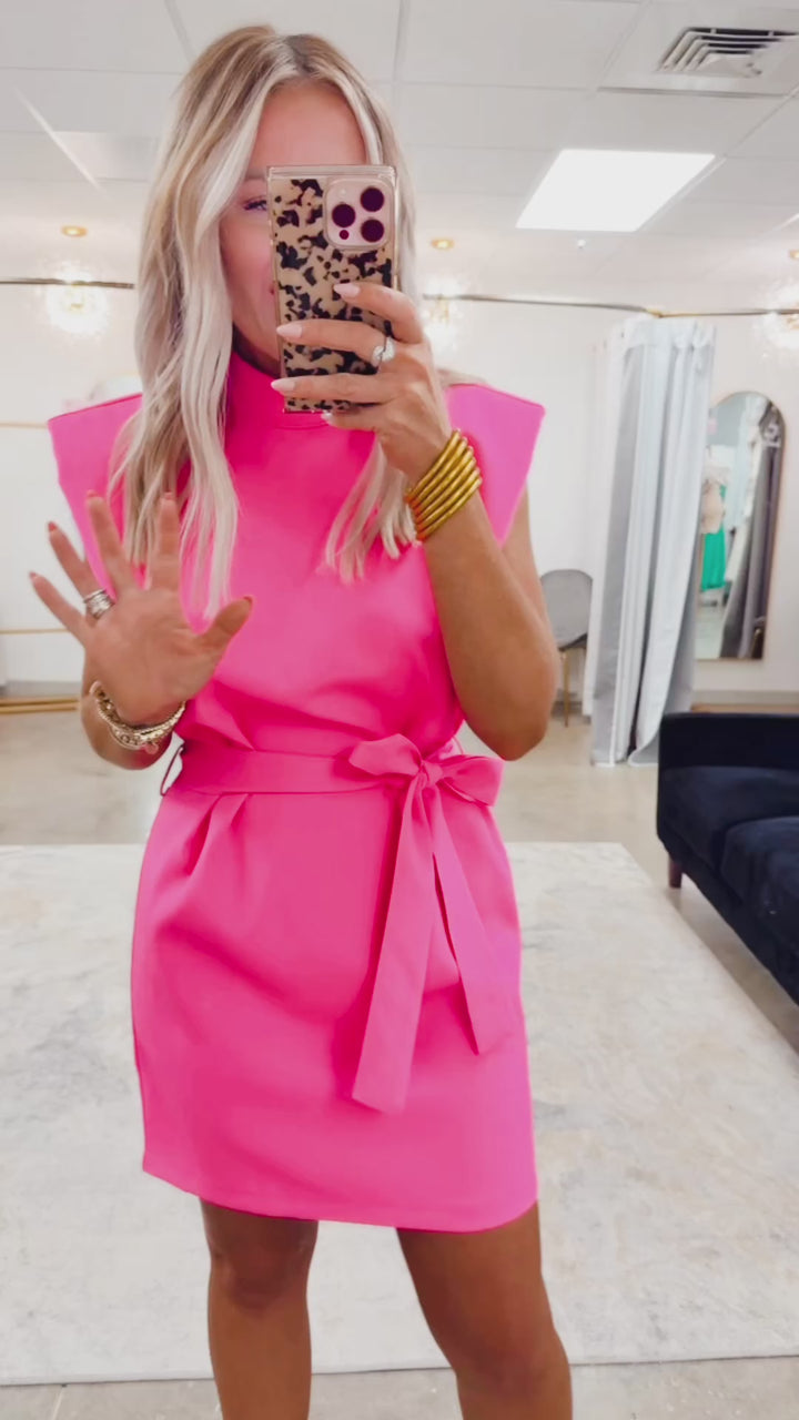Sutton Tie Waist Mini Dress