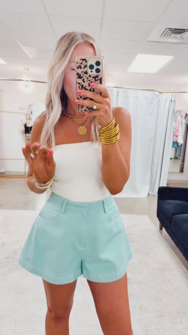 Coastal Tide Shorts-Seafoam