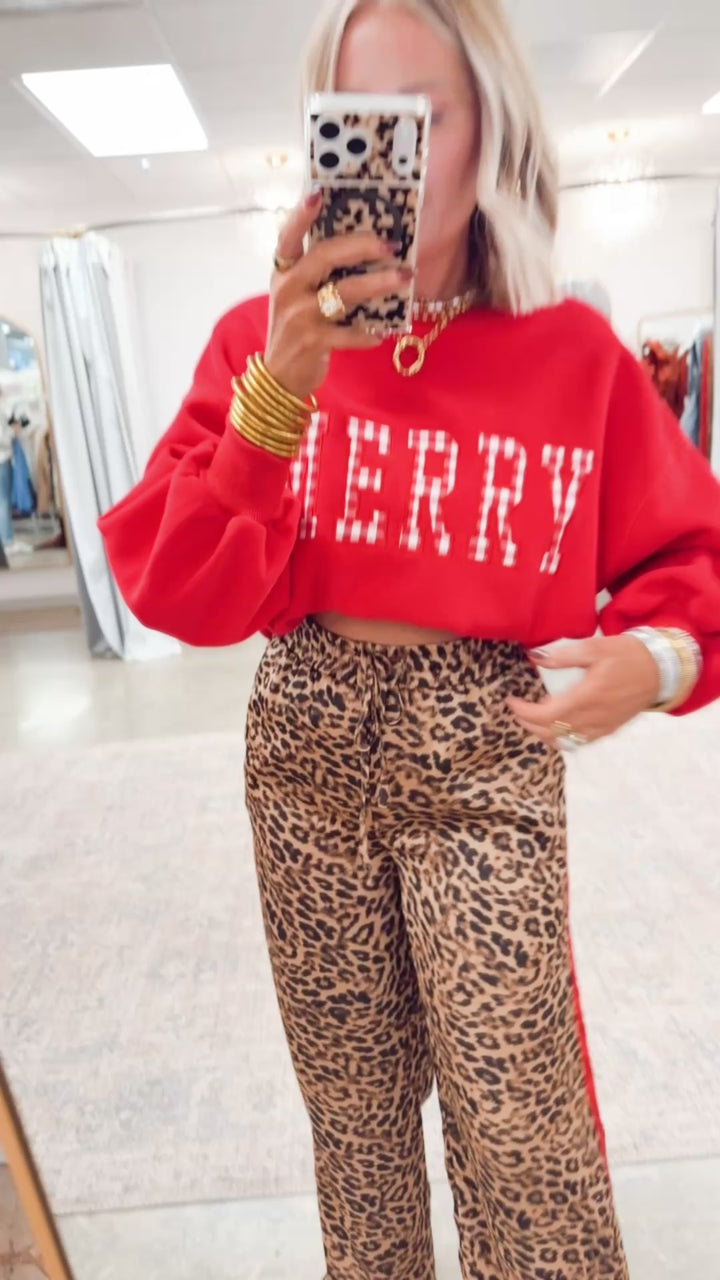 MERRY Sweatshirt-Red