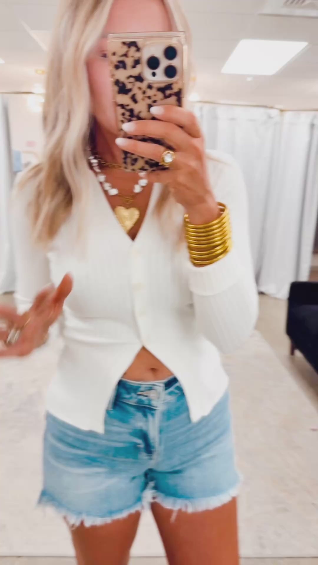 Livie Collared Top-White