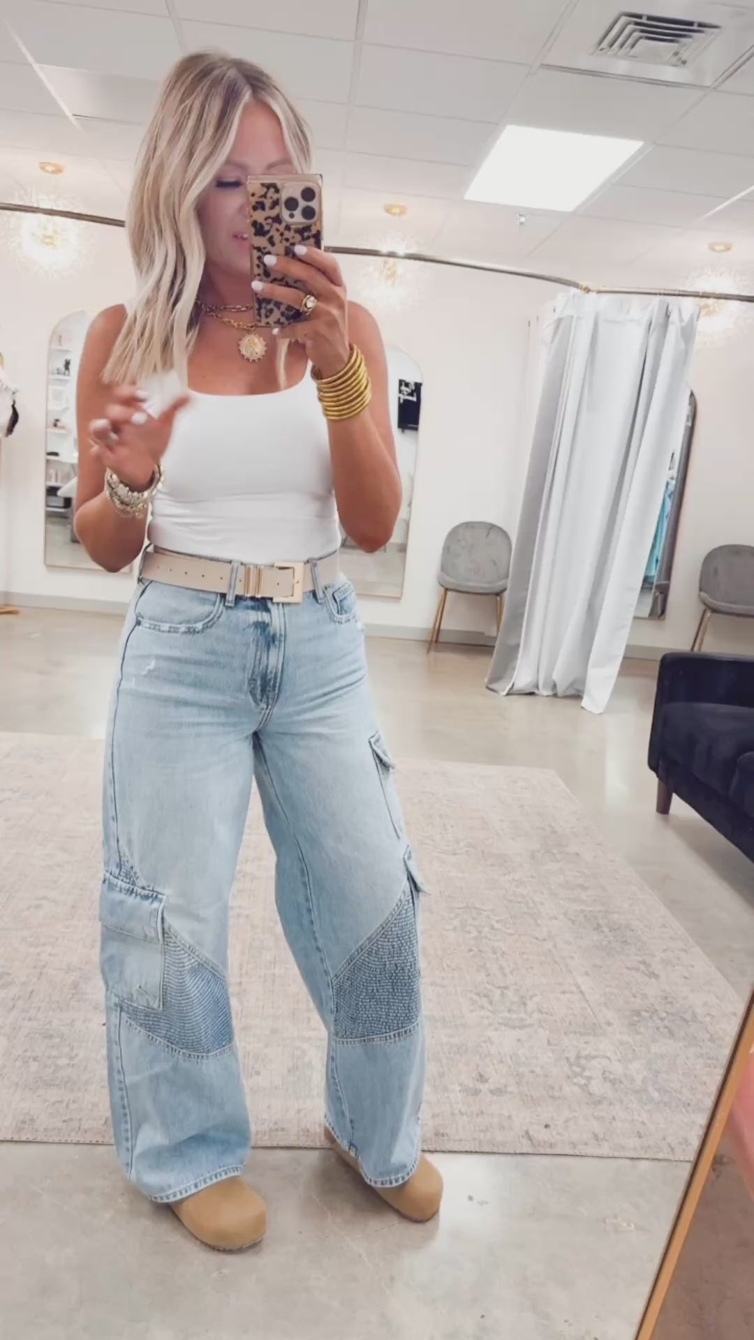 Nori Cargo Wide Leg Jeans