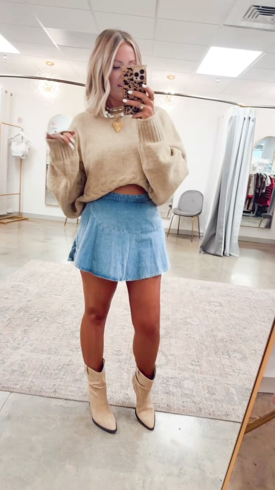 Vale Cropped Sweater Top