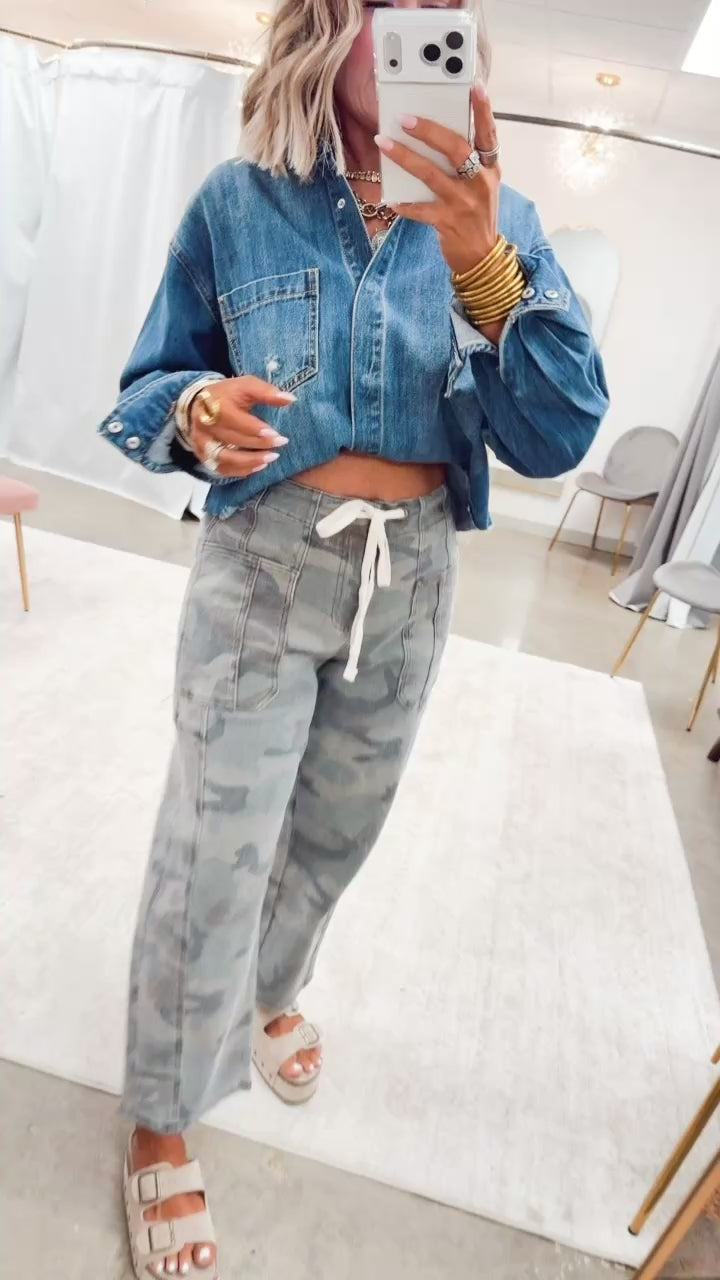 The Rogue Camo Barrel Jean
