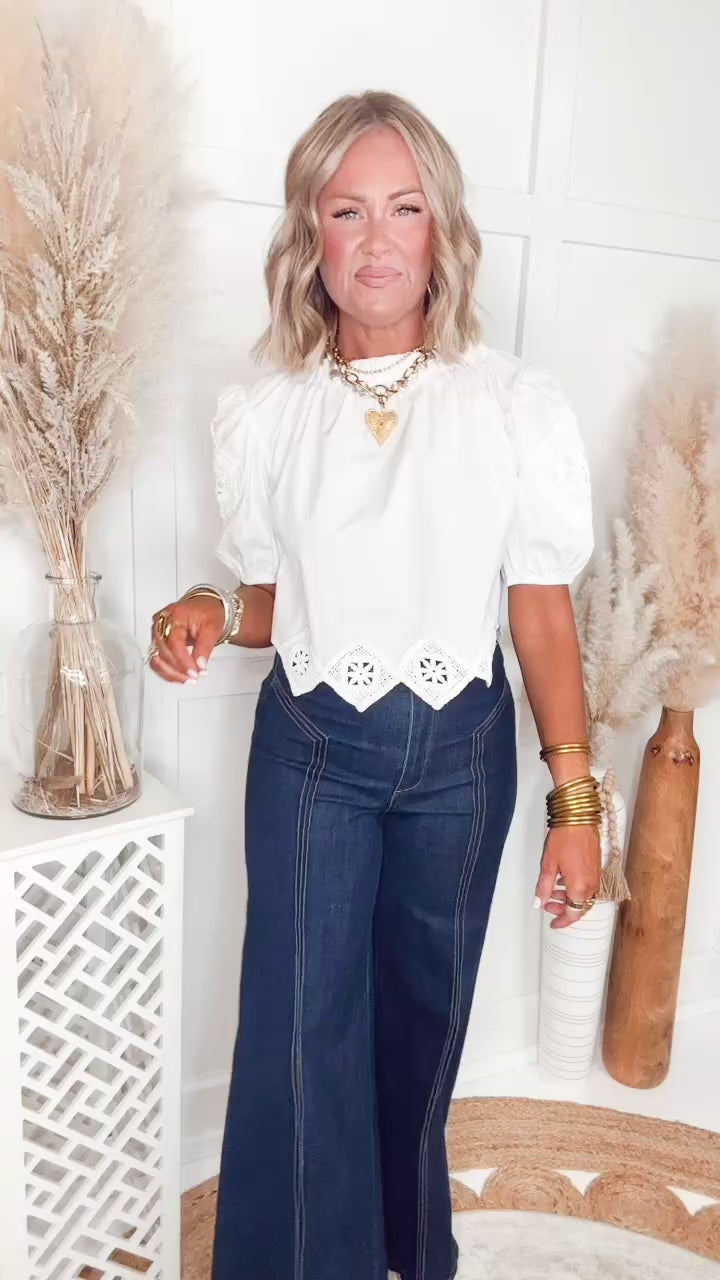 The Holland Eyelet Top