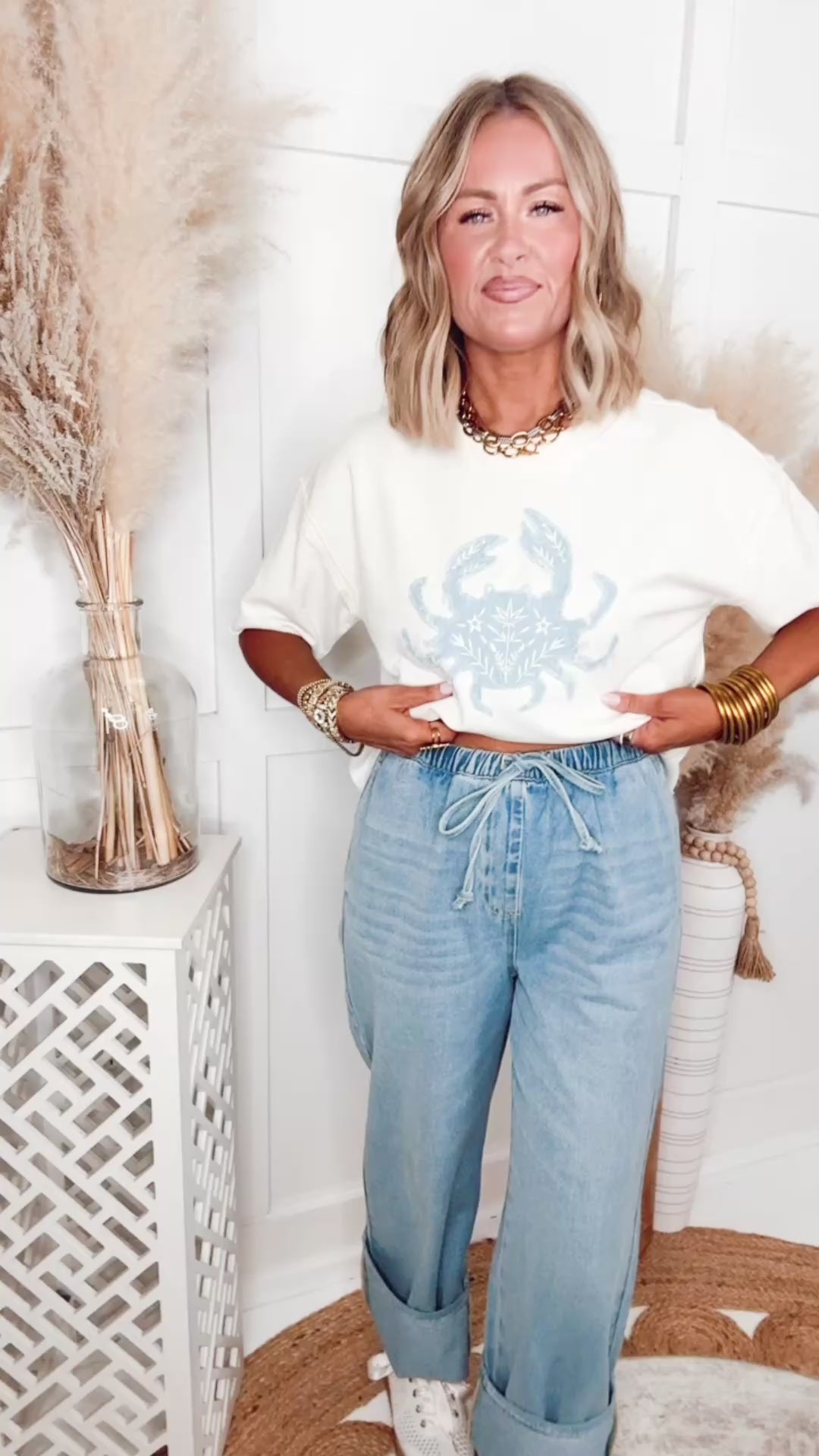 Lexington Relaxed Pants-Denim