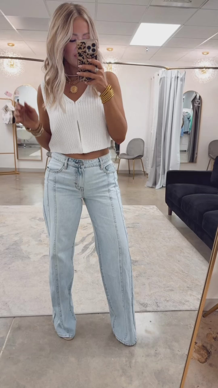 Logan Light Wash Dad Jeans
