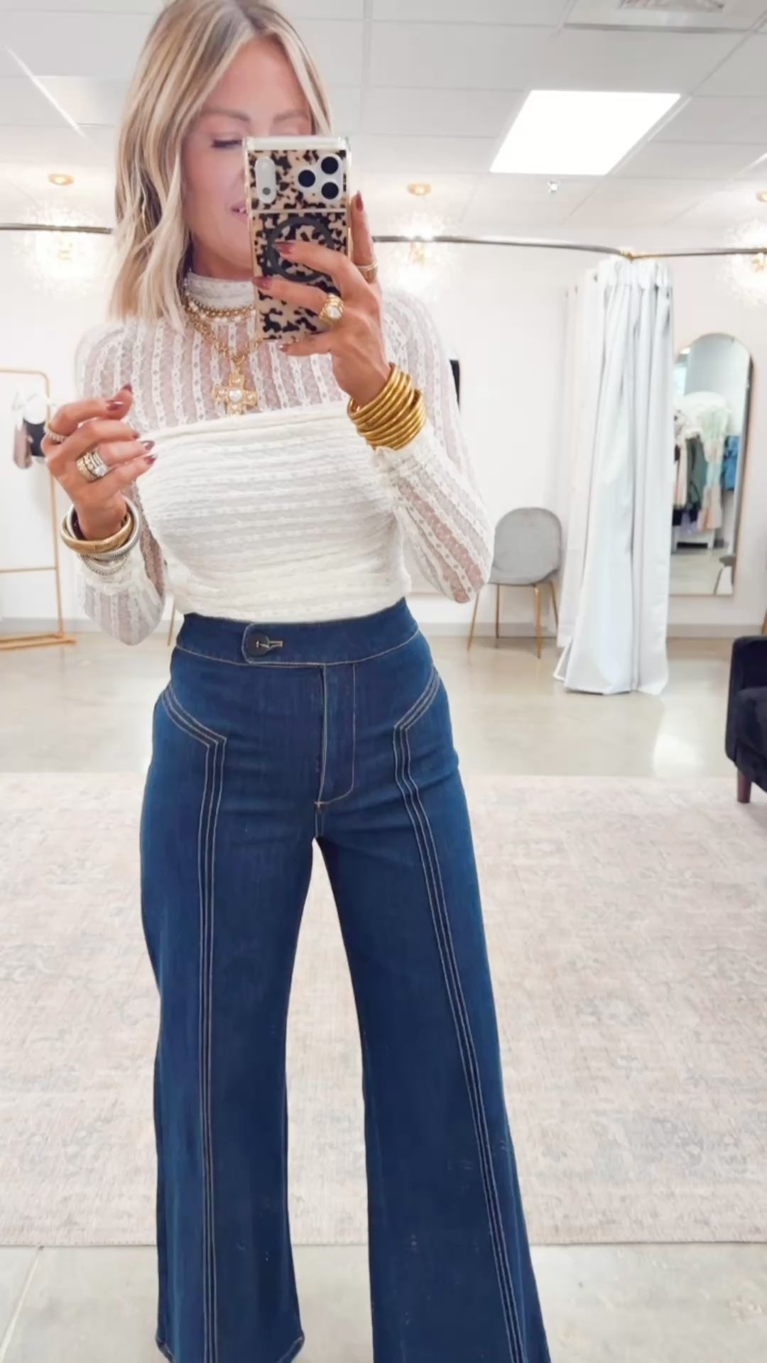 Floral Lace Ruched Bodysuit-Cream