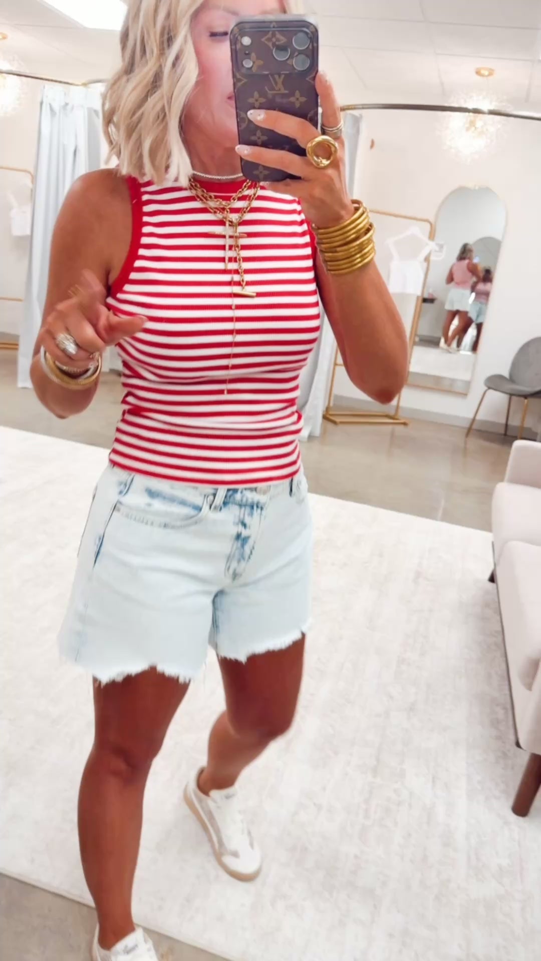 The Lexi Frayed Denim Shorts
