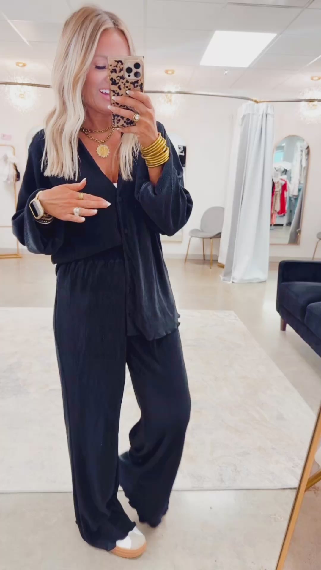 Chic Pleated Set