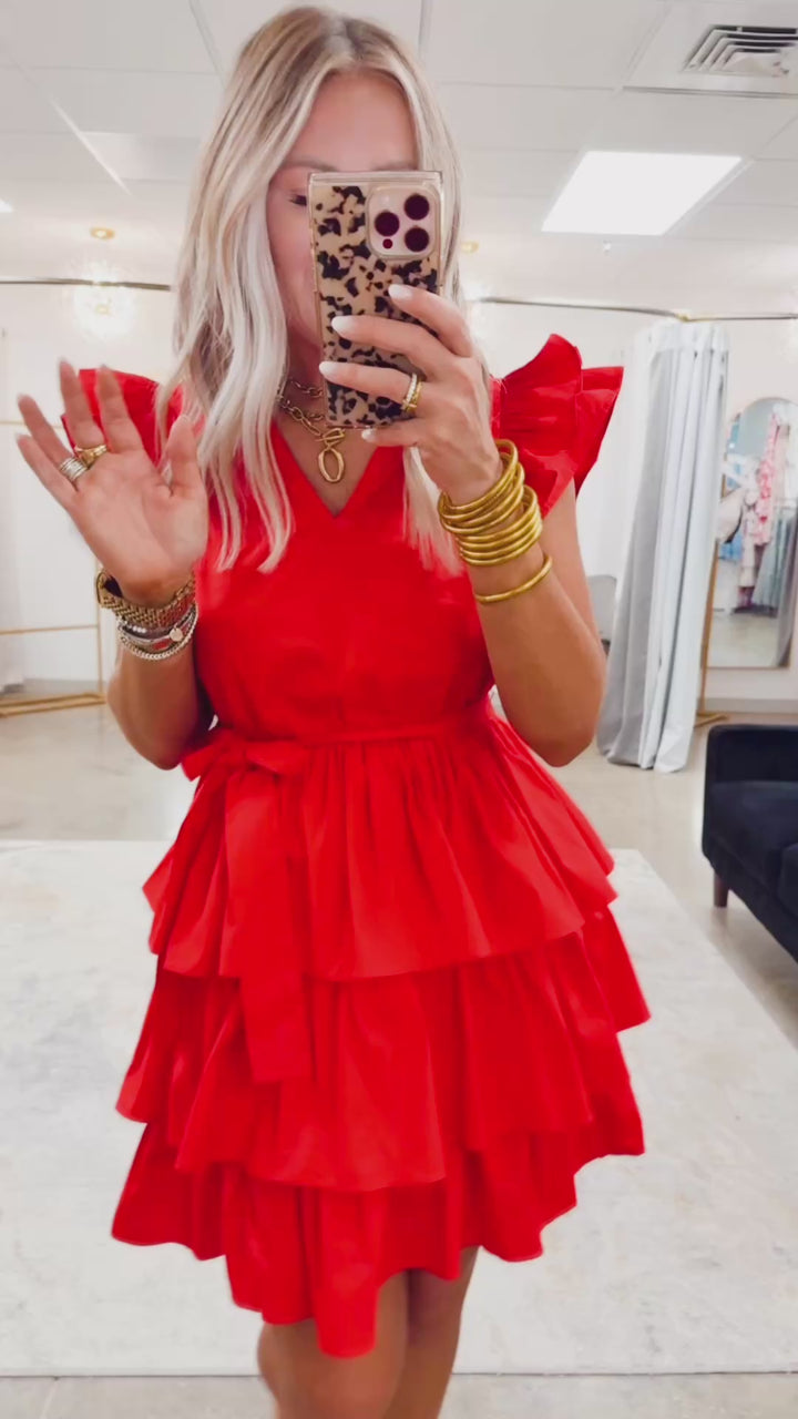 The Ruby Flutter Dress