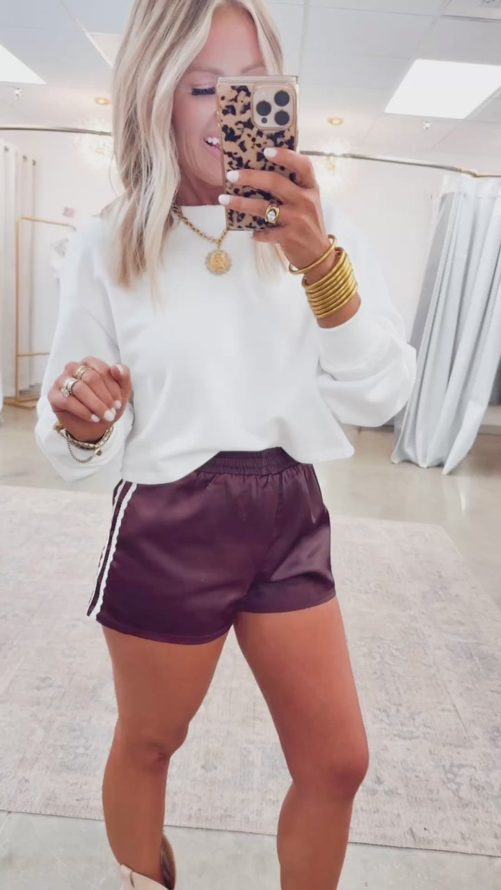 Vivienne Bow Sweater Top-Ivory
