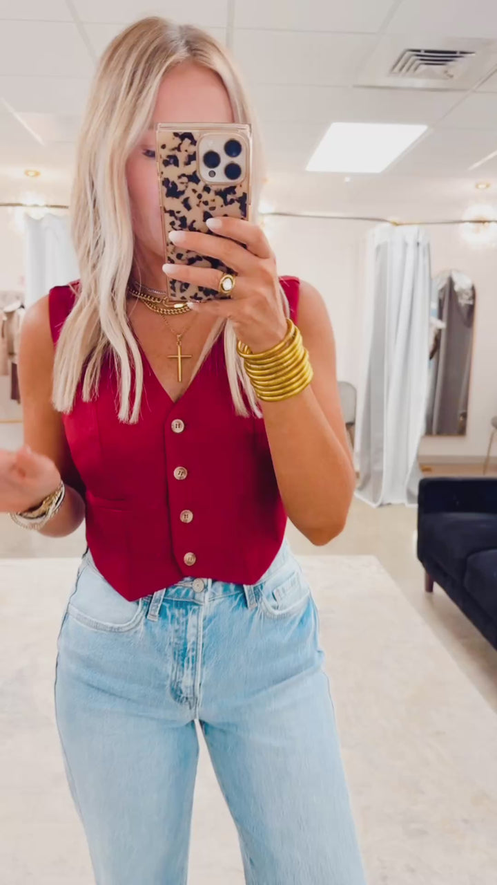 Kickoff Front Button Vest