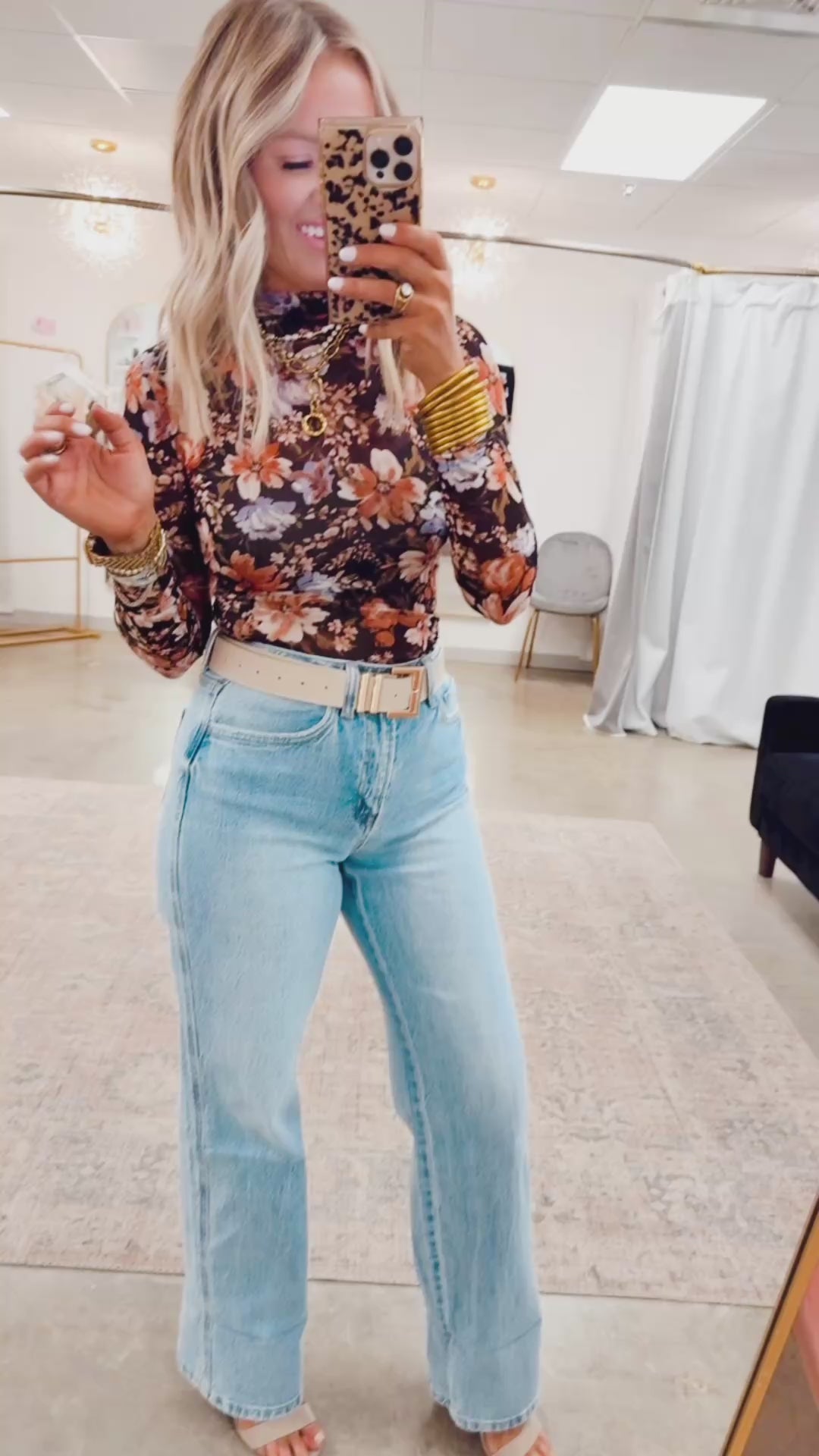 Poppy Mock Neck Mesh Top