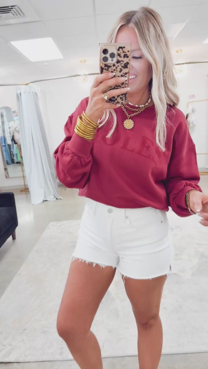 Noles Pullover-Garnet