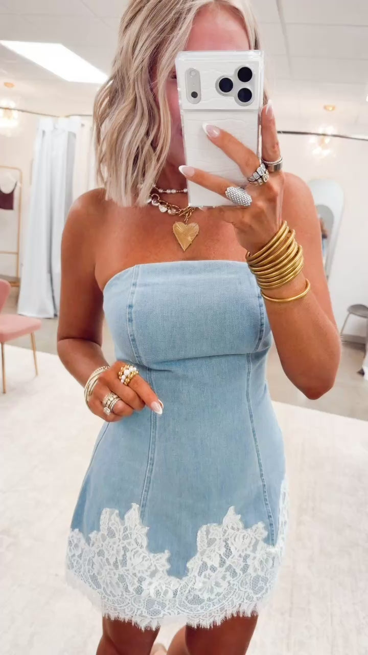The Coastal Belle Denim Dress
