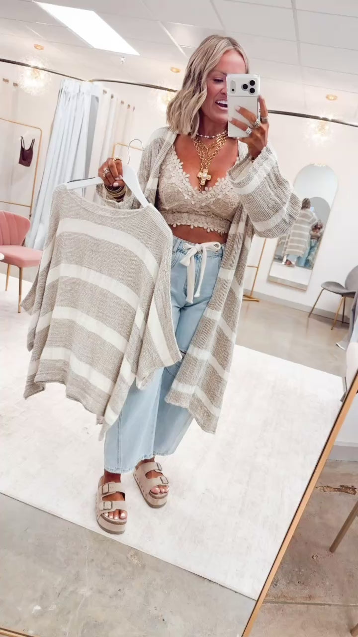 The Wind & Willow Cardigan-Mocha