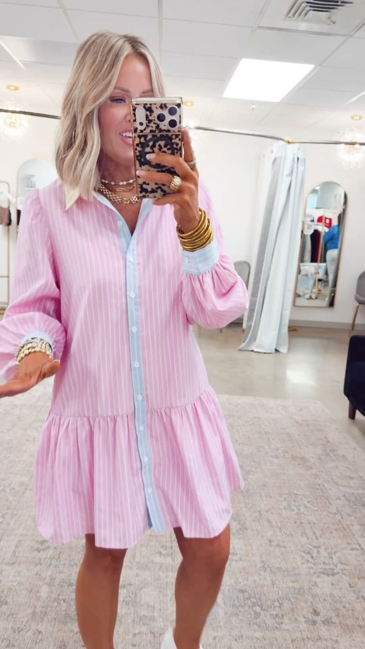 Bayside Pinstripe Dress