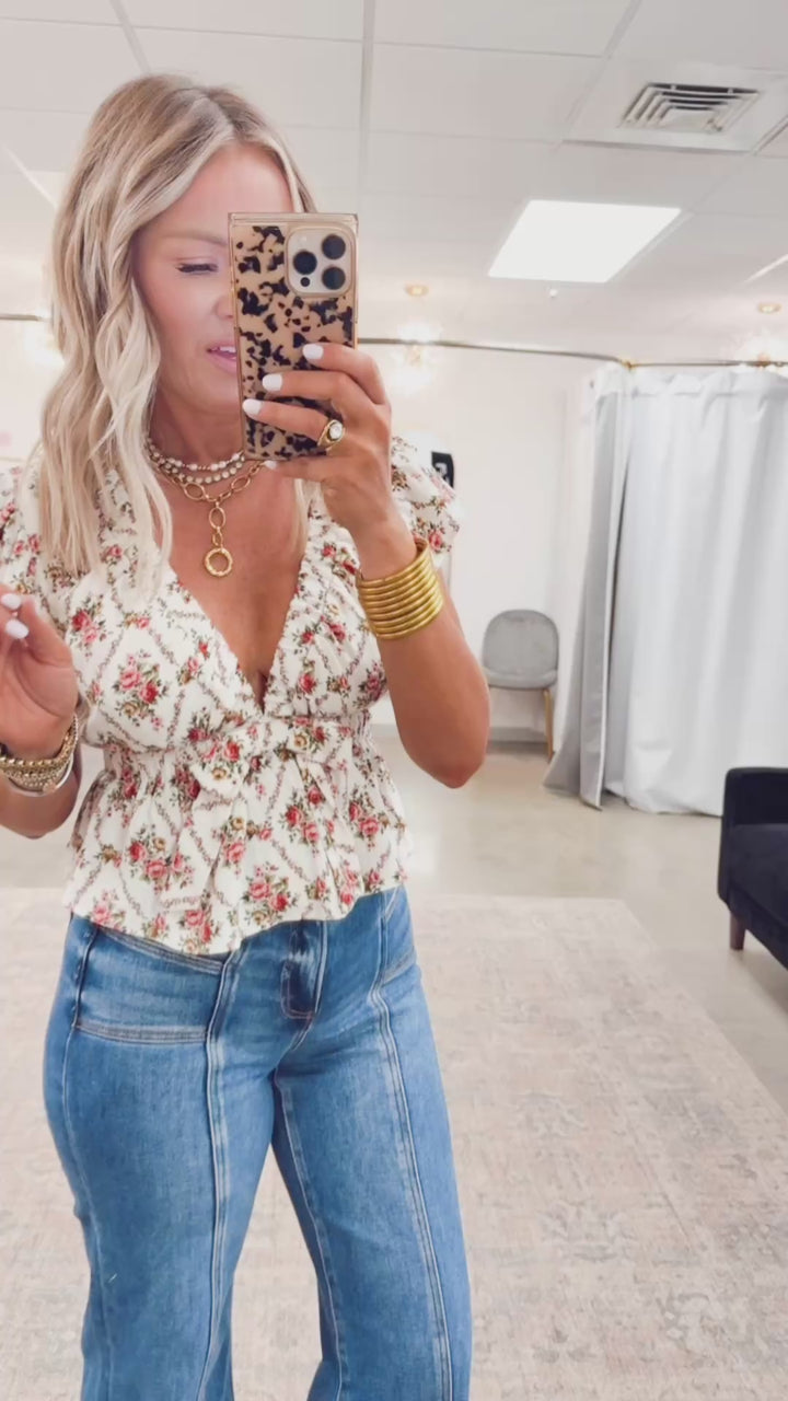 Giselle Floral Ruffle Top