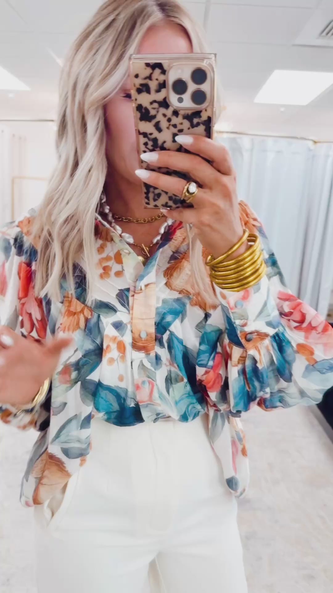 Flora Grace Top-Midnight Sapphire