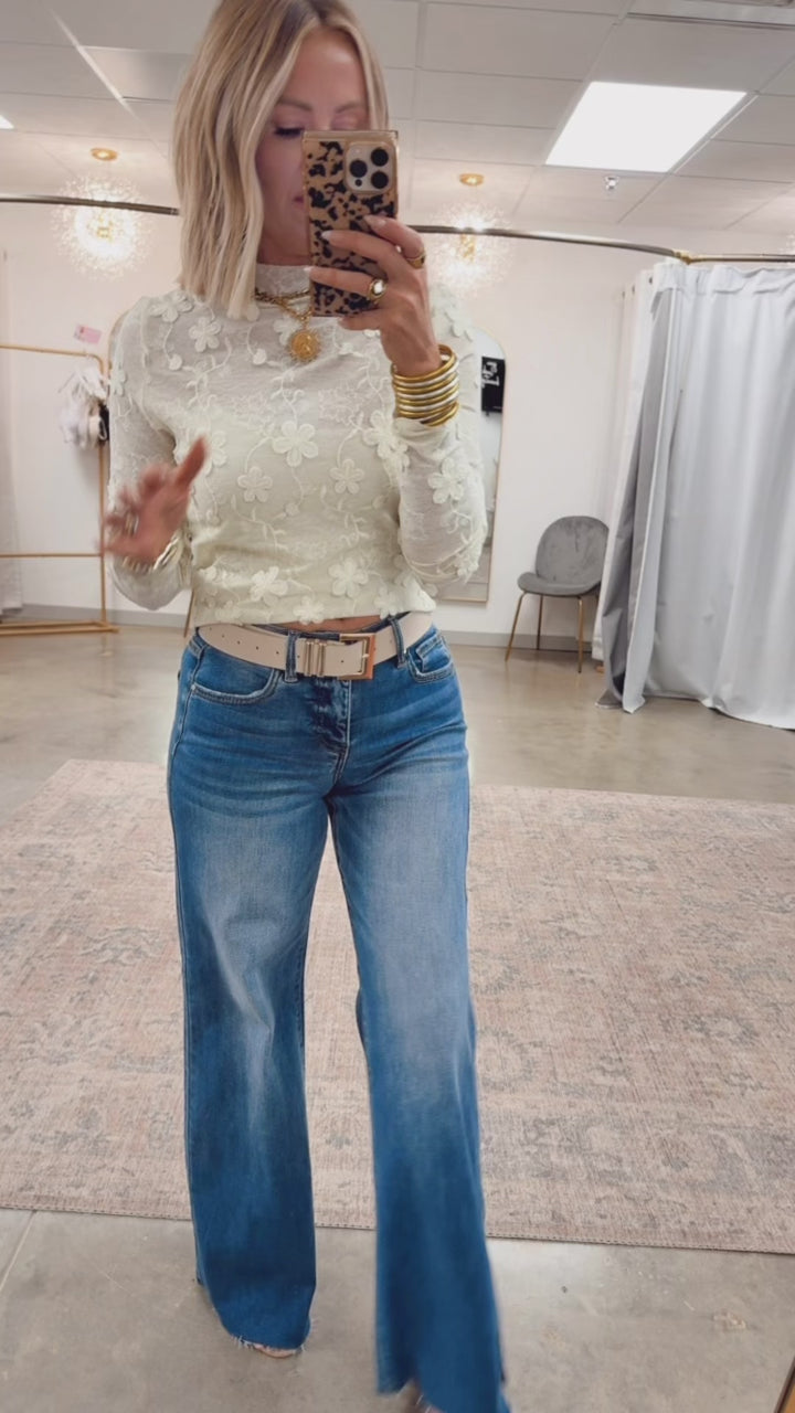 Eva Floral Mesh Top