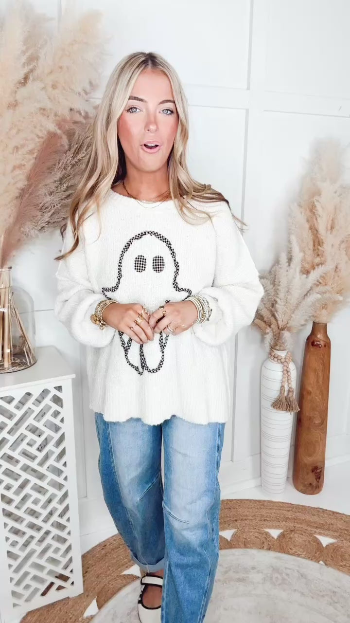 The Ghostly Darling Sweater-Ivory
